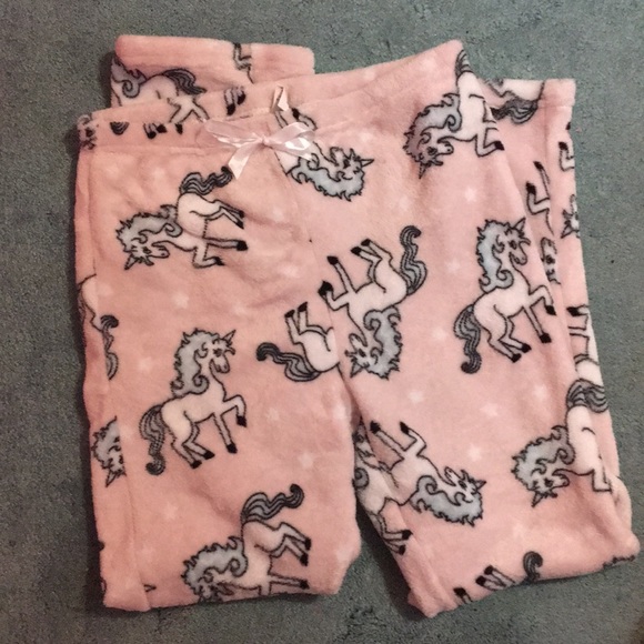 Other - 🦄3/$30 Pink fluffy unicorn pajama pants!